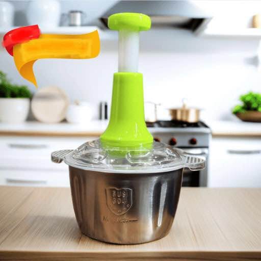 Manual Hand Chopper – Vegetable, Meat & Garlic Chopper (Plastic & Steel)