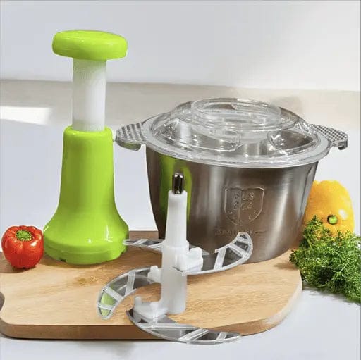 Manual Hand Chopper – Vegetable, Meat & Garlic Chopper (Plastic & Steel)