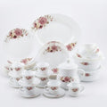 72 Pc Corolle Marble Rose Dinner Set – Premium Bone China