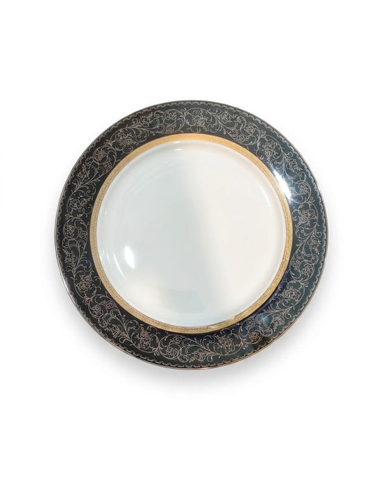 61 Pc Royal Black & Gold Bone China Dinner Set – Made in China