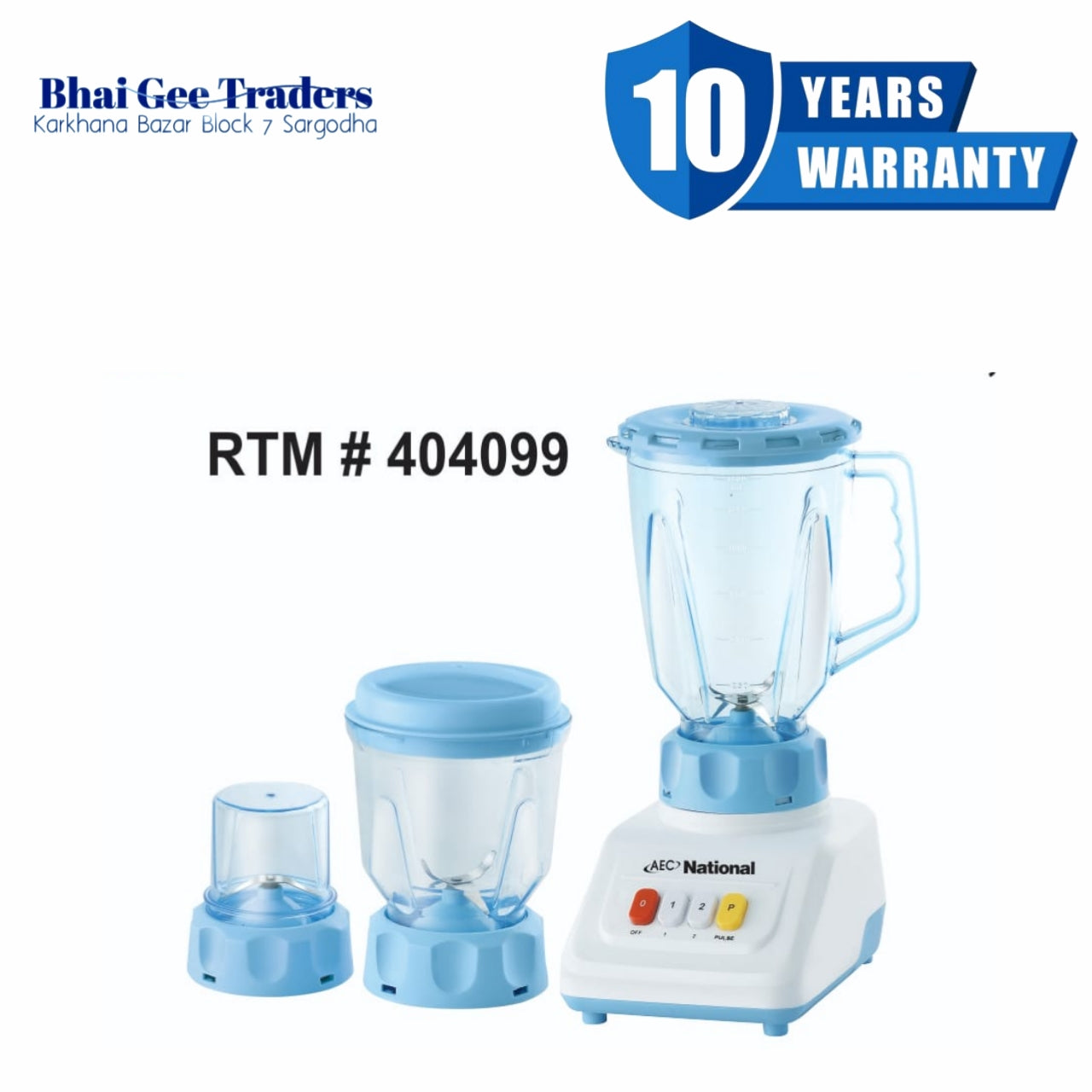 AEC National 3-in-1 Blender Grinder