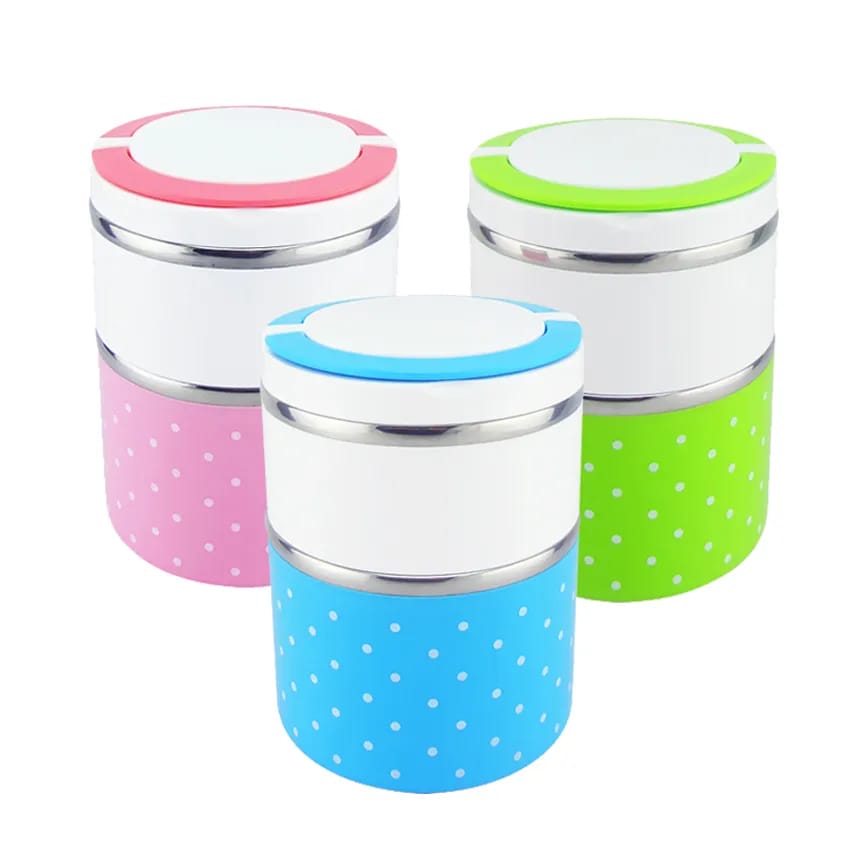 2 Layer Lunch Box - Stainless Steel