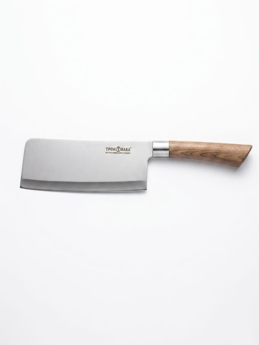 8-Piece Stainless Steel Knife Set with Wooden Block