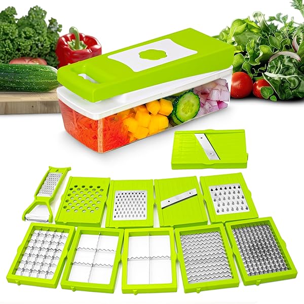 Nicer Dicer Multi-Function Vegetable & Fruit Chopper with Blades