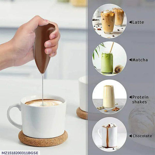 Electric Milk Frother & Hand Blender Whisk