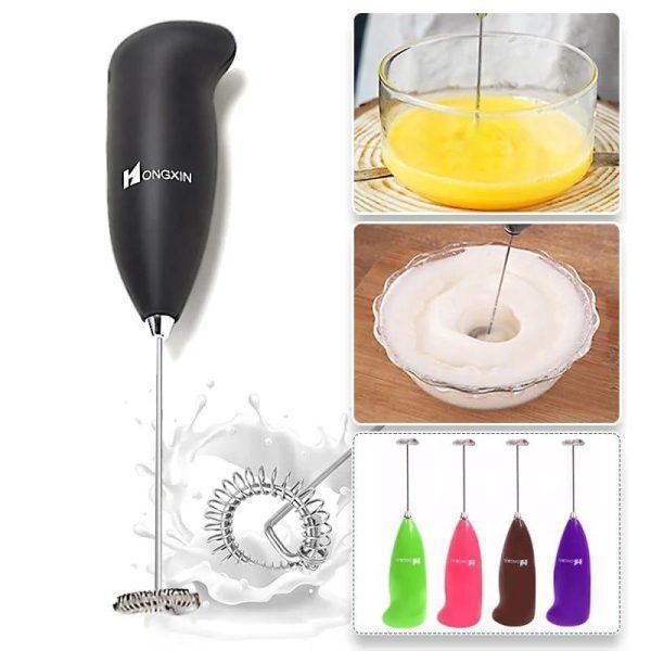 Electric Milk Frother & Hand Blender Whisk